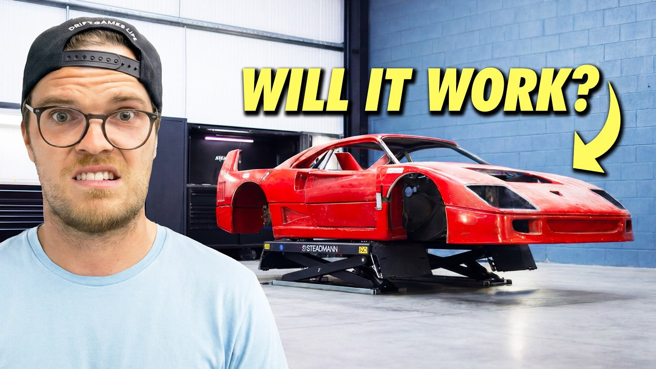 We fitted a ROTARY engine in the FRONT of an F40...