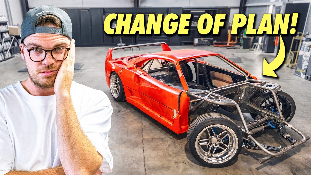Our F40 drift car FINALLY ROLLS! But we got BAD news...