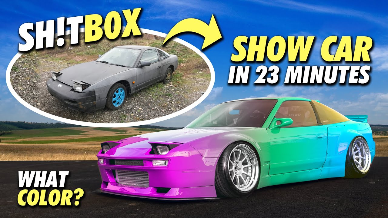 We turned this WRECKED 180SX into a SHOW WINNER!