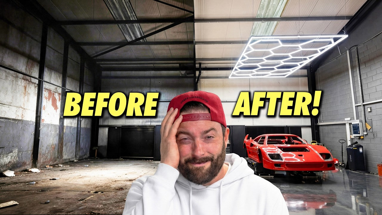 Turning a FILTHY warehouse into our DREAM garage... IN 7 DAYS!
