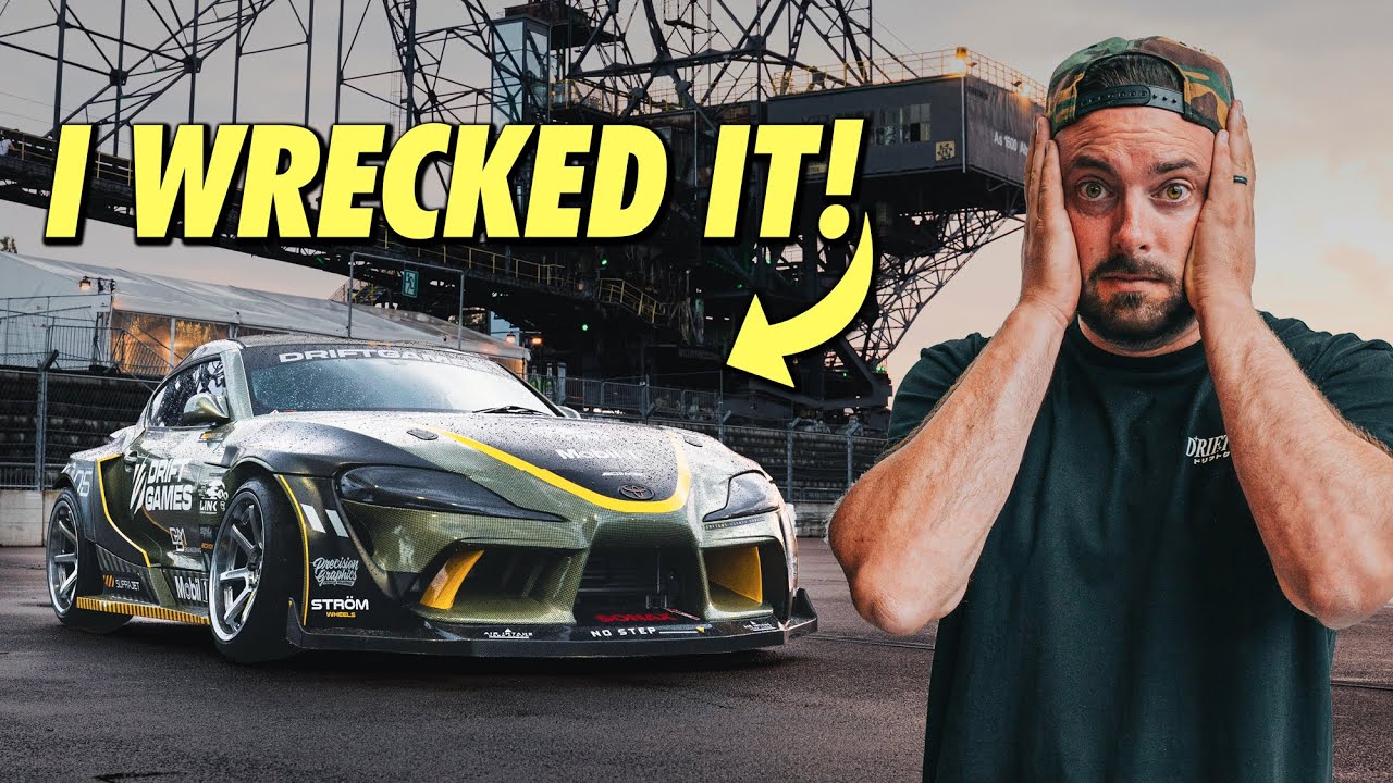 I CRASHED my $200k Supra into a WALL at first event...
