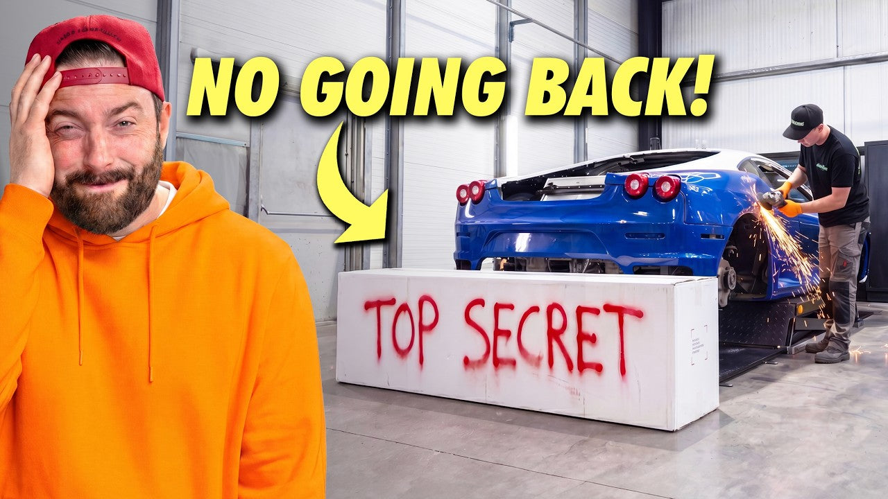Cutting up our VW powered Ferrari to fit a $25,000 BODYKIT!
