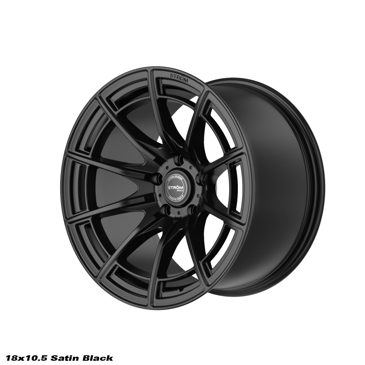 STROM DS-F55 Full Satin Black 18x10.5 5x114.3 ET10