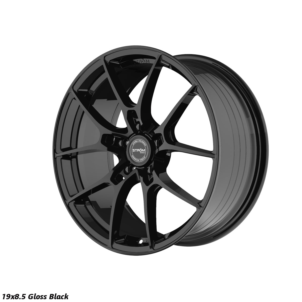 STROM STR-F1 Gloss Black 19x8.5 5x114.3 ET44