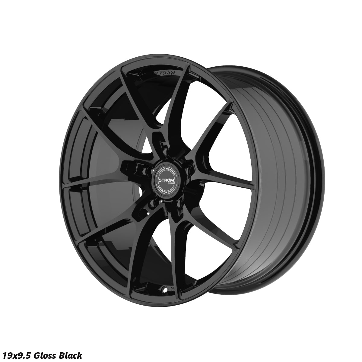 STROM STR-F1 Gloss Black 19x9.5 5x114.3 ET44