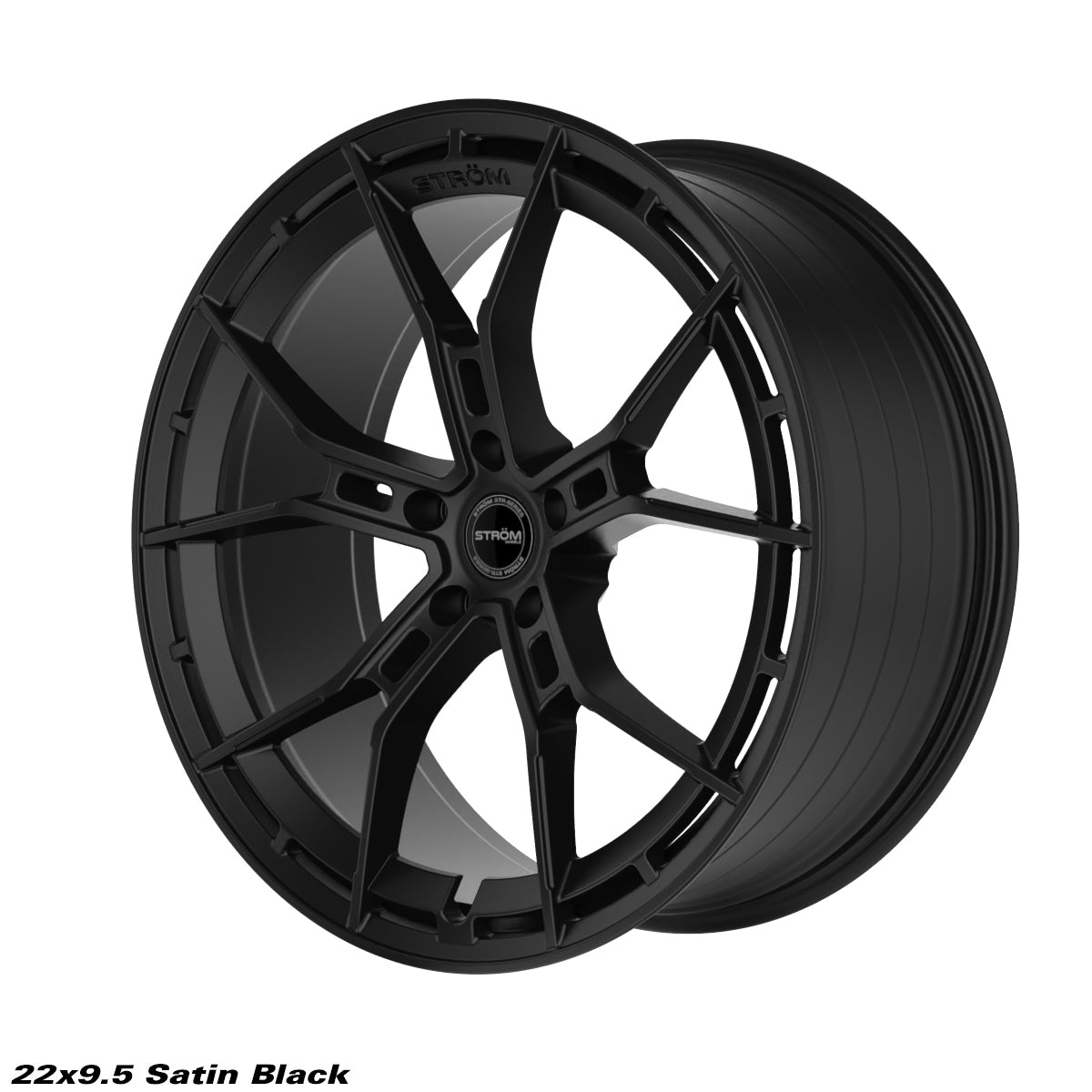 STROM STR-F5 Satin Black 22x9.5 5x112 ET30