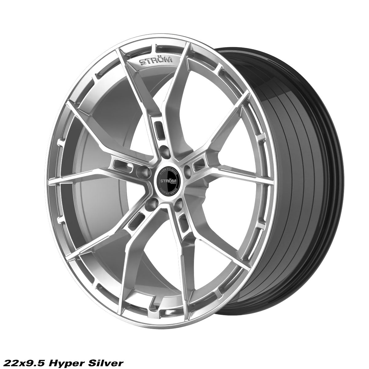 STROM STR-F5 Hyper Silver 22x9.5 5x112 ET30