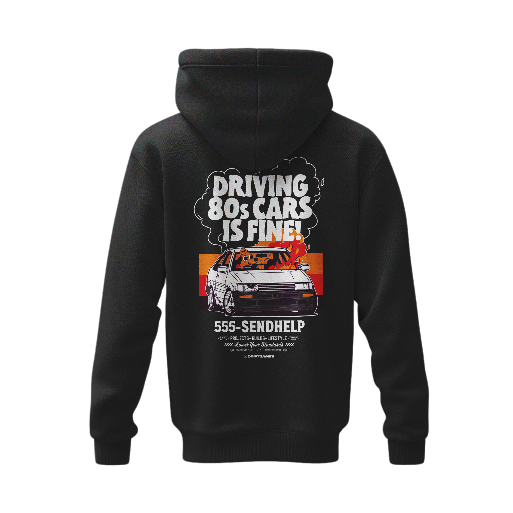 Driving 80s Cars Is Fine Hoody