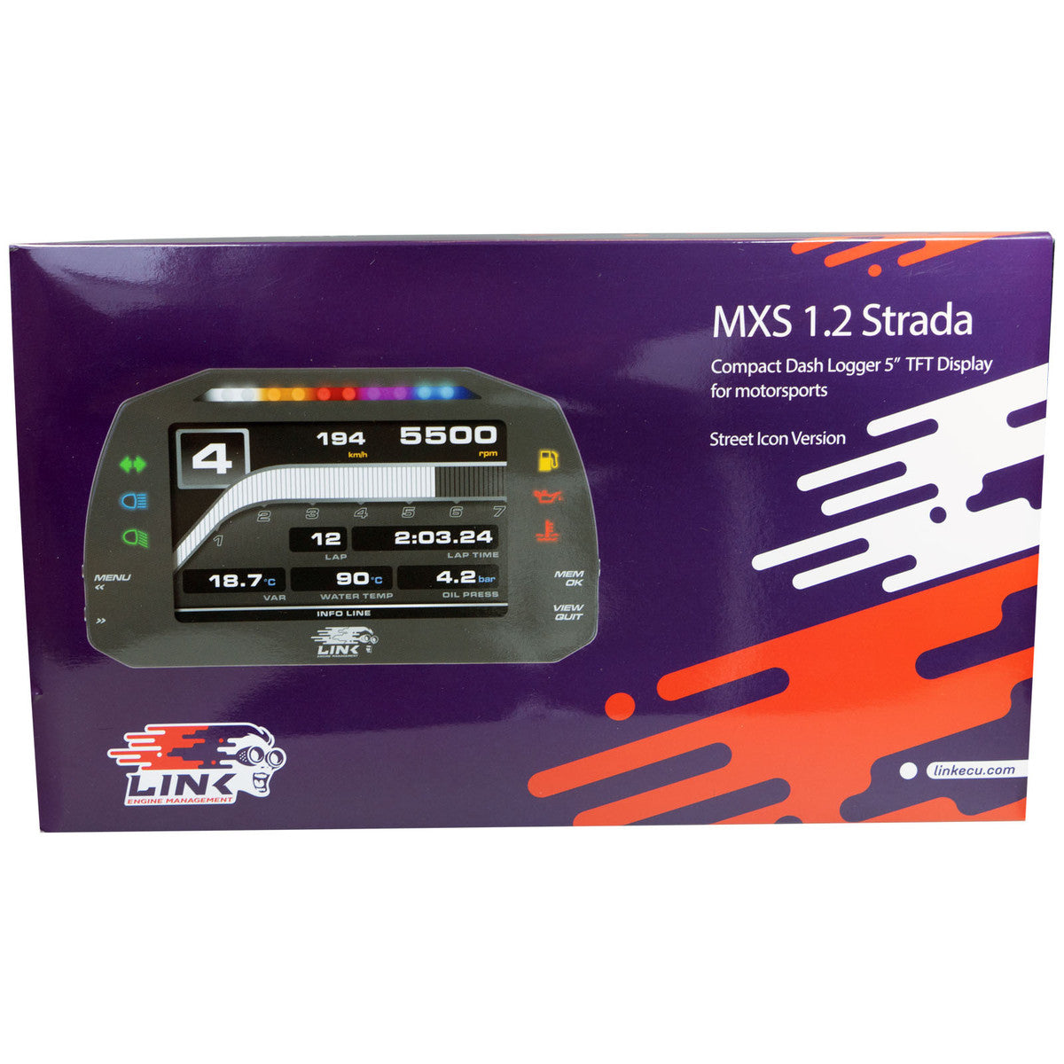 Link ECU MXS Strada 5" Dash - Street Edition