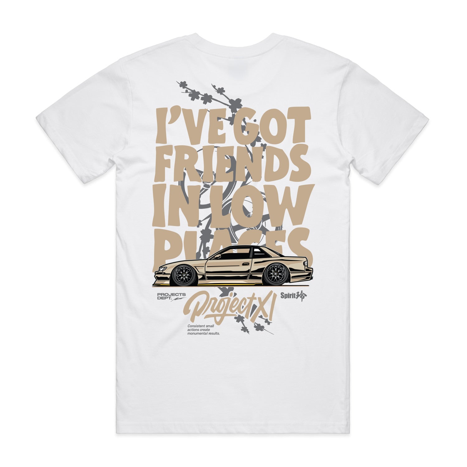 Friends in Low Places White Tee