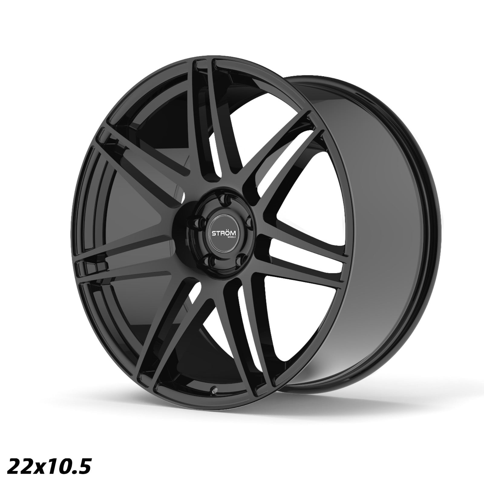 STROM STR3 Gloss Black 22x10.5 5x112 ET40