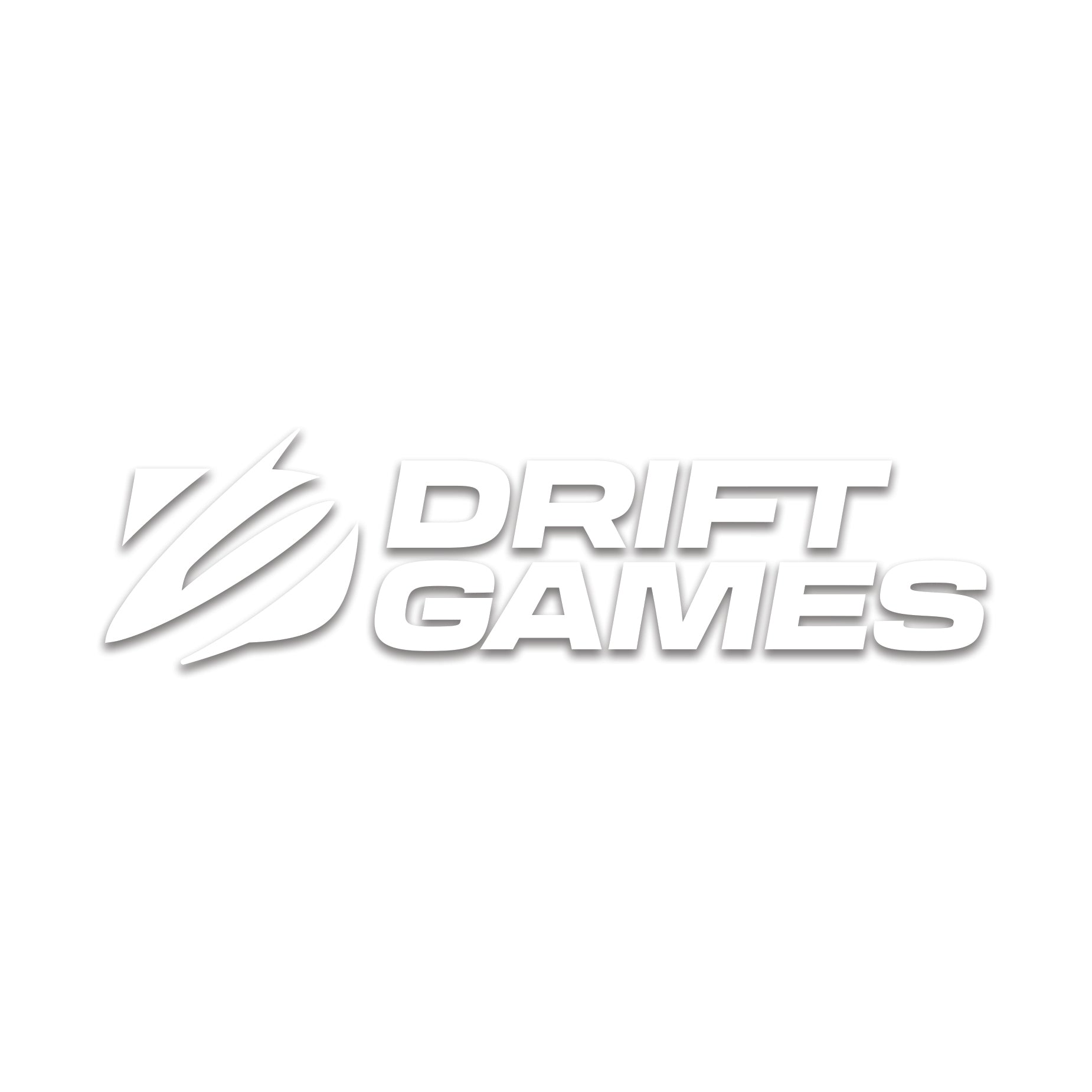 Logo Sticker White • Drift Games