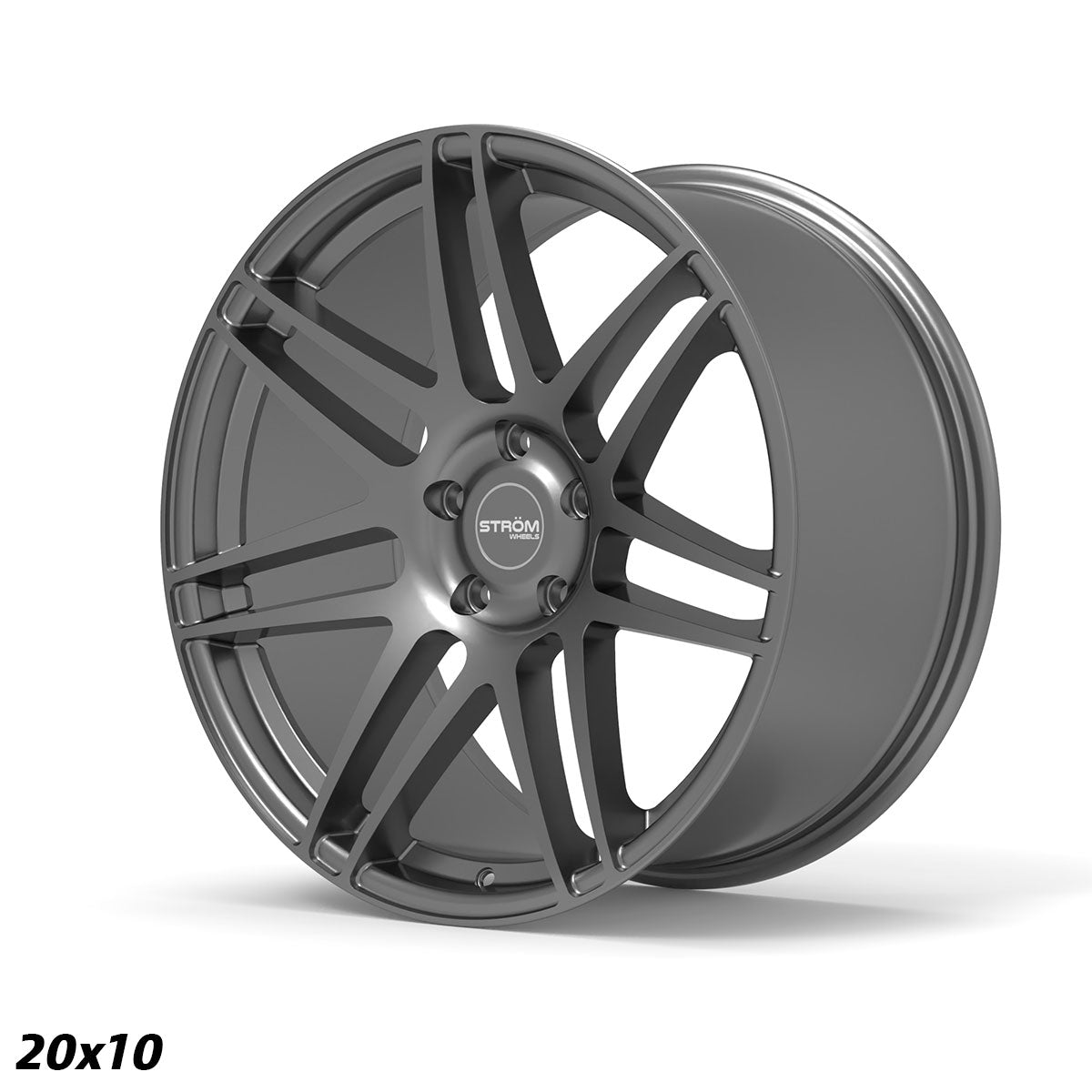 STROM STR3 Gloss Gun Metal 20x10 5x120 ET42