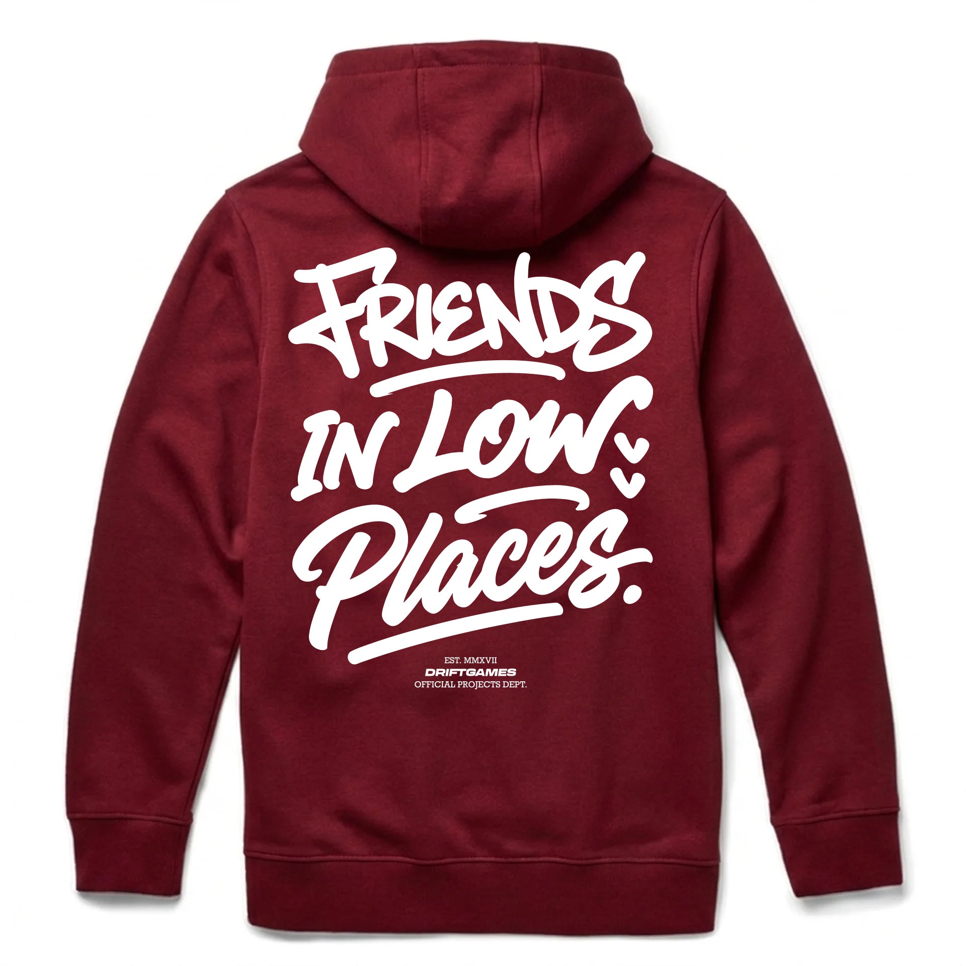 Friends in Low Places Burgundy Hoody