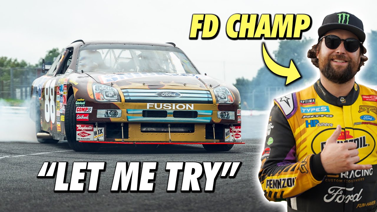 Can the BEST drifters in the world handle a REAL NASCAR?