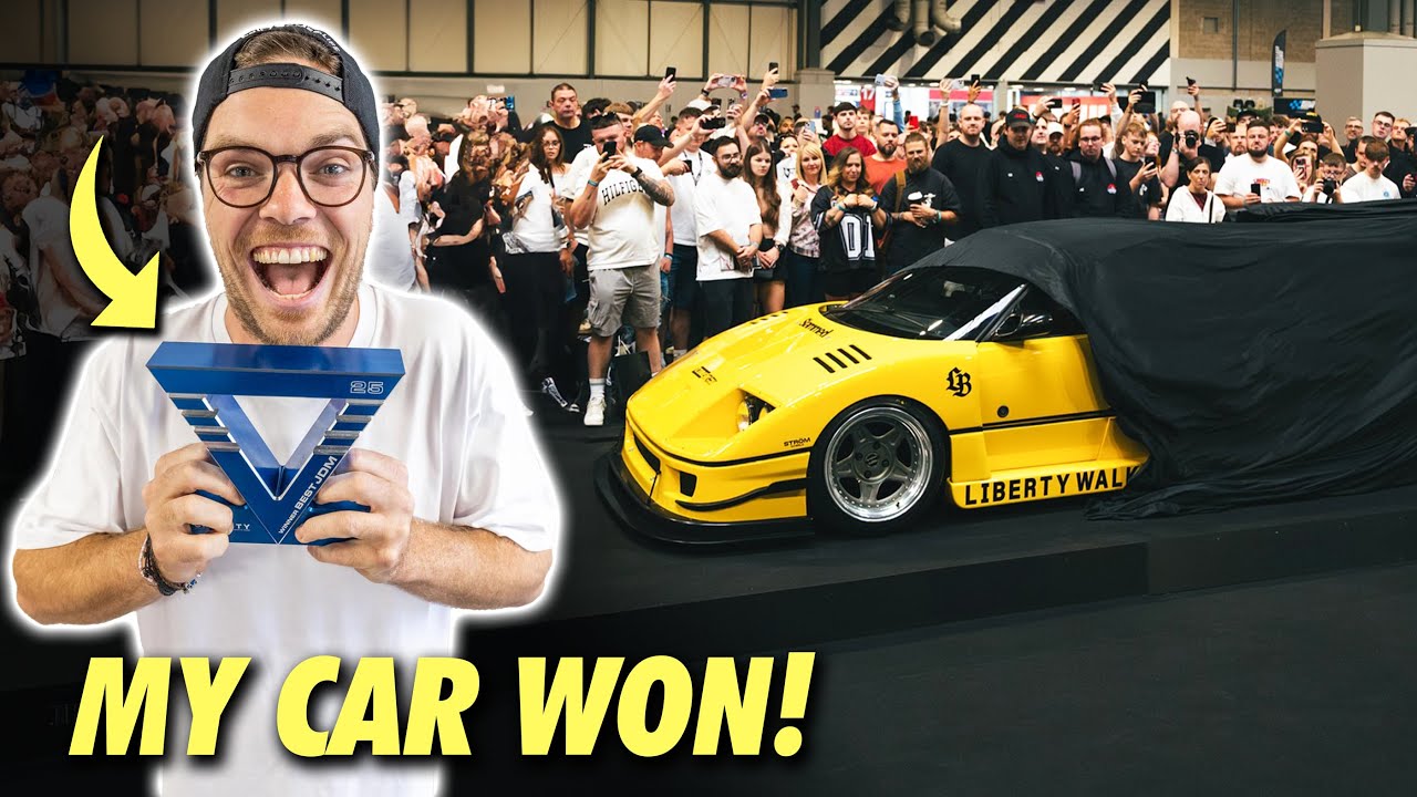 BIG REVEAL of my MINI Ferrari F40 to 50,000 people LIVE!