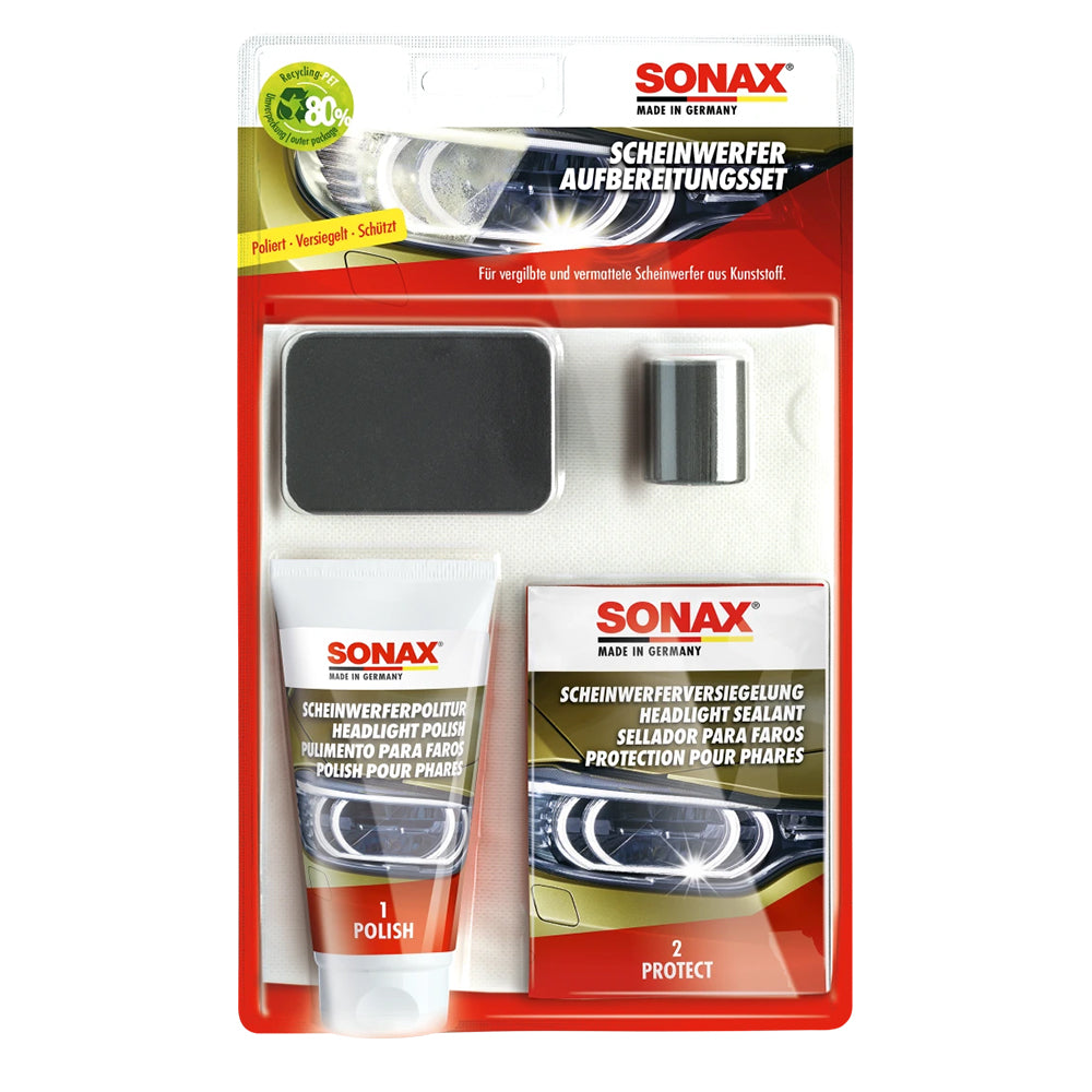 SONAX Headlight Cleaner Restoration Kit