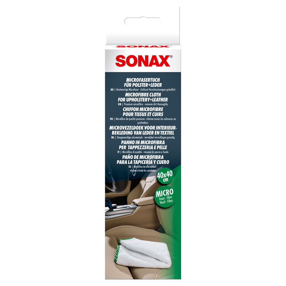 SONAX Microfibre Cloth for Upholstery & Leather (40x40cm)