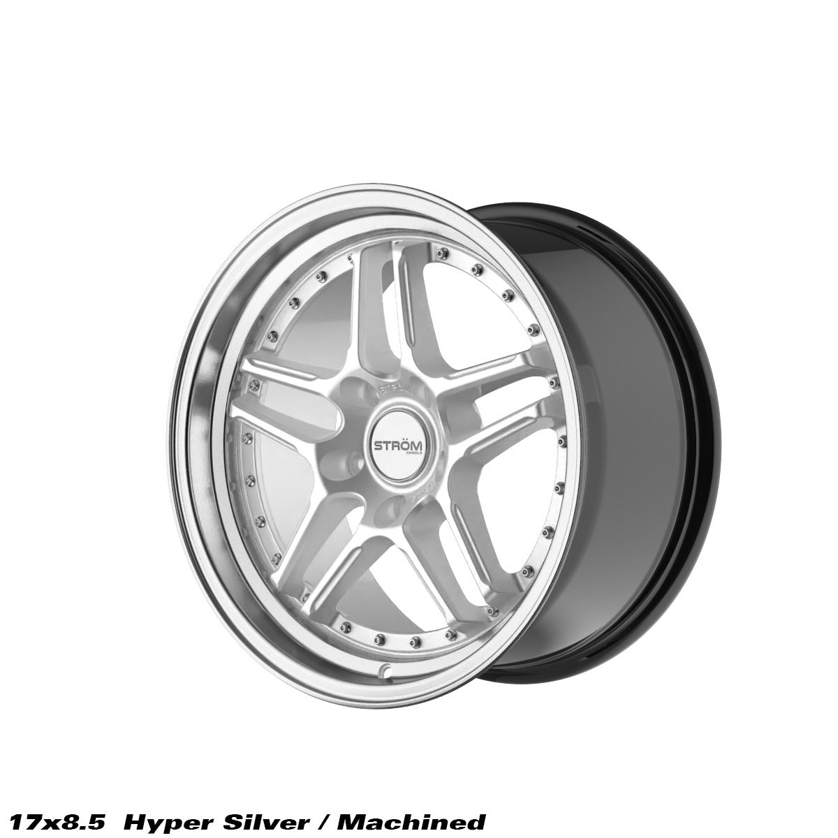 STROM DS-05 Hyper Silver / Polished Dish 17x8.5 5x114.3 ET26