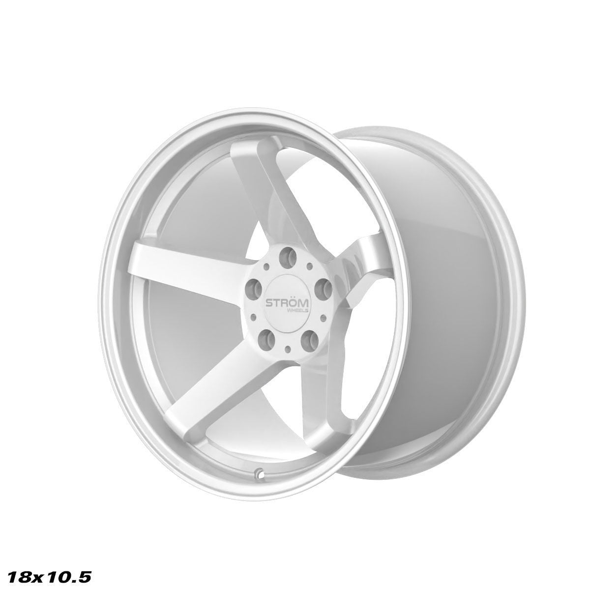 STROM DS-35 Full Gloss White 18x10.5 5x114.3 ET10