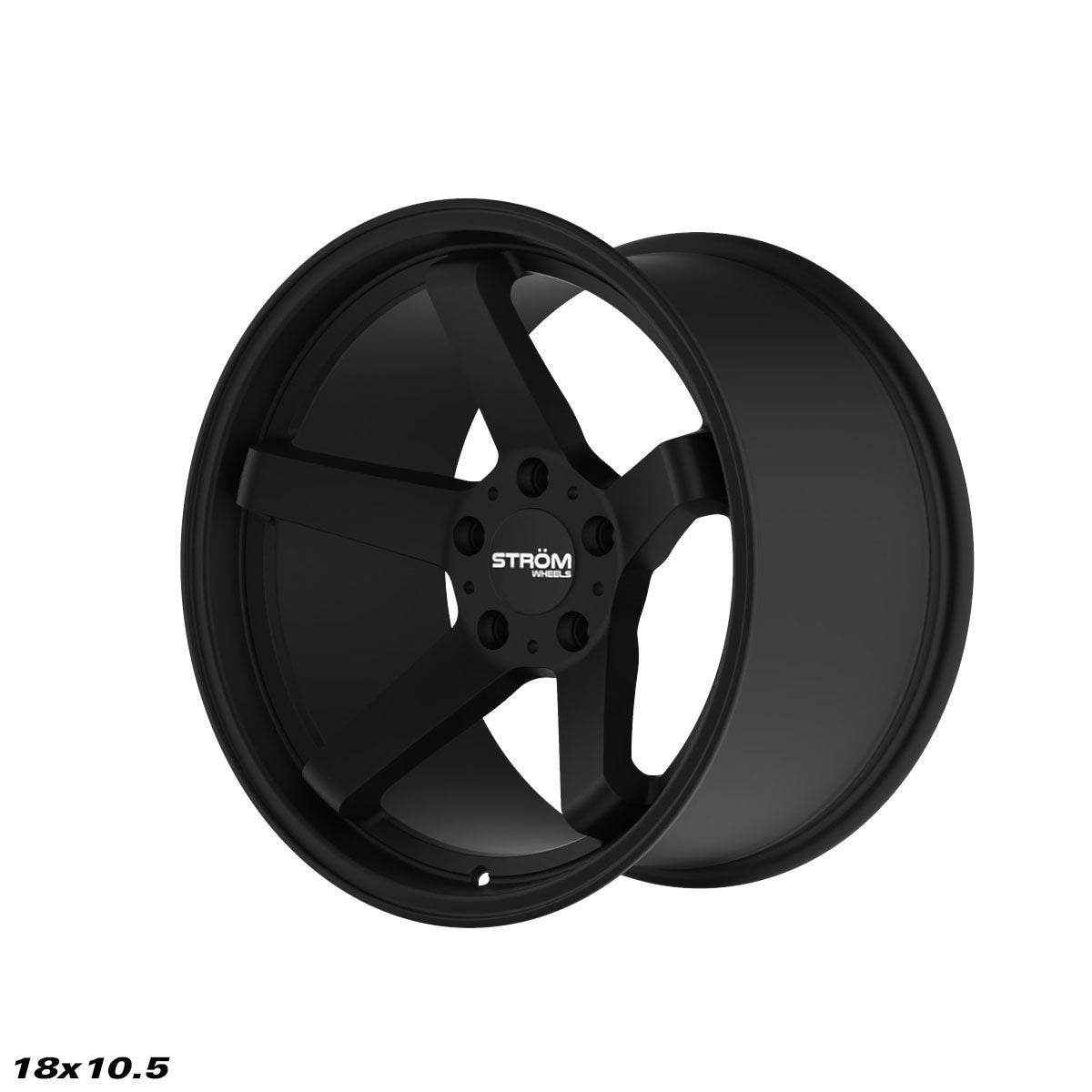 STROM DS-35 Full Satin Black 18x10.5 5x114.3 ET10