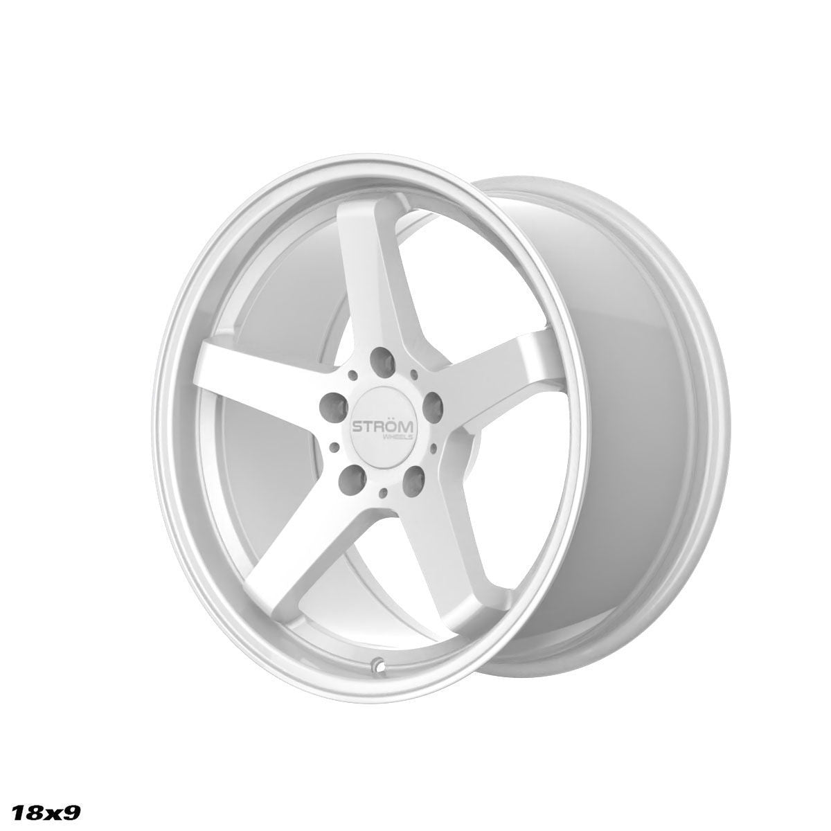 STROM DS-35 Full Gloss White 18x9 5x114.3 ET30