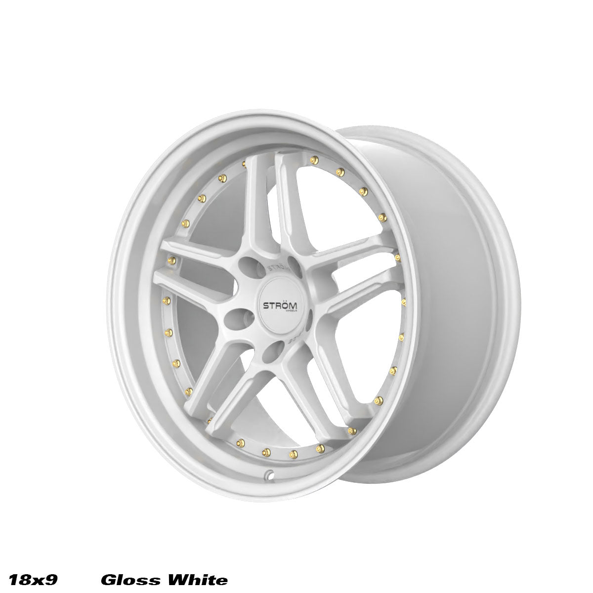 STROM DS-05 Full Gloss White 18x9 5x114.3 ET33