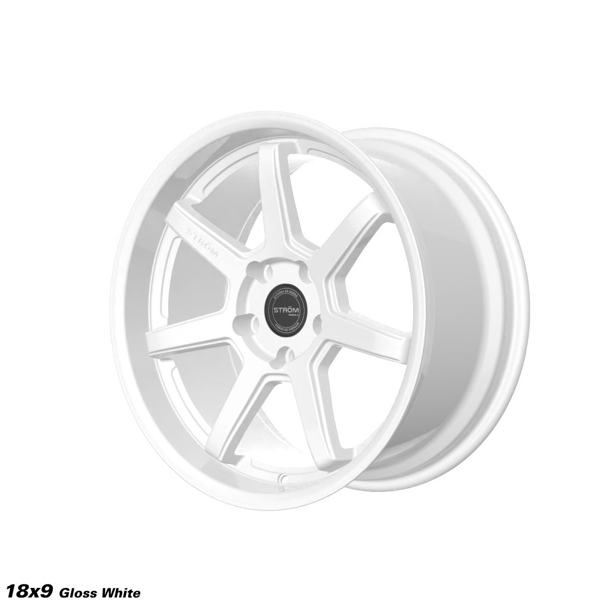 STROM DS-15 Full Gloss White 18x9 5x114.3 ET30