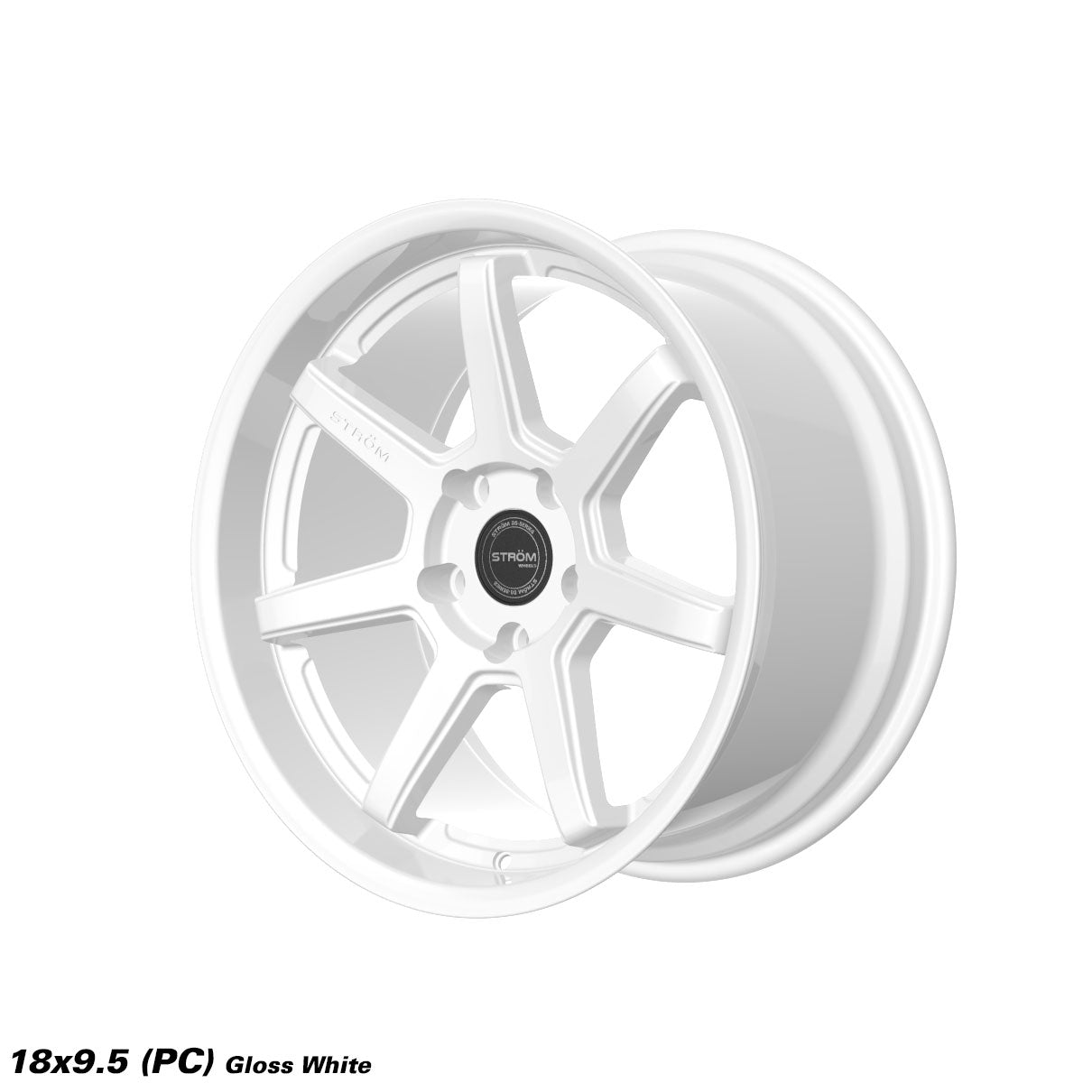 STROM DS-15 Full Gloss White 18x9.5 5x114.3 ET30