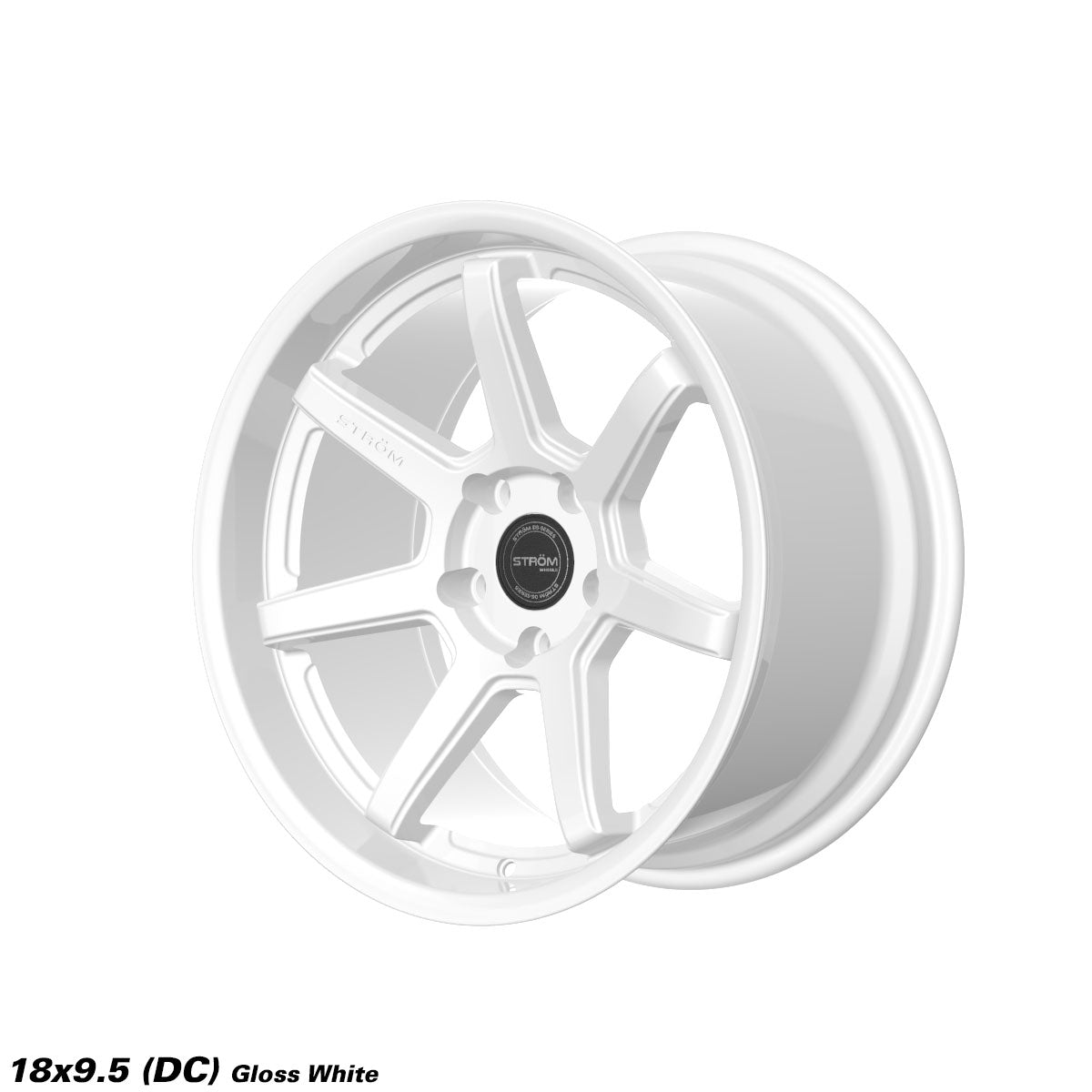 STROM DS-15 Full Gloss White 18x9.5 5x114.3 ET10