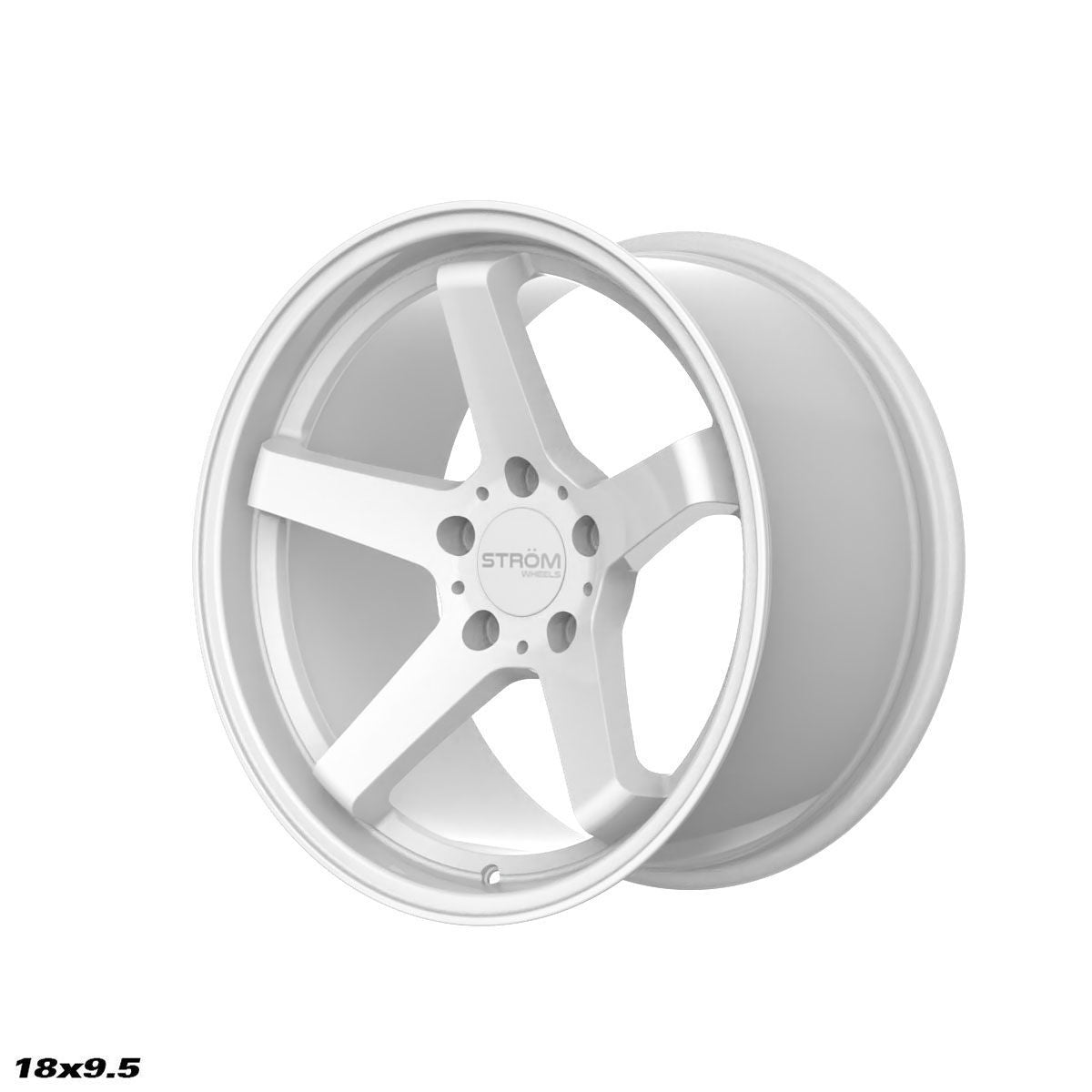 STROM DS-35 Full Gloss White 18x9.5 5x114.3 ET15