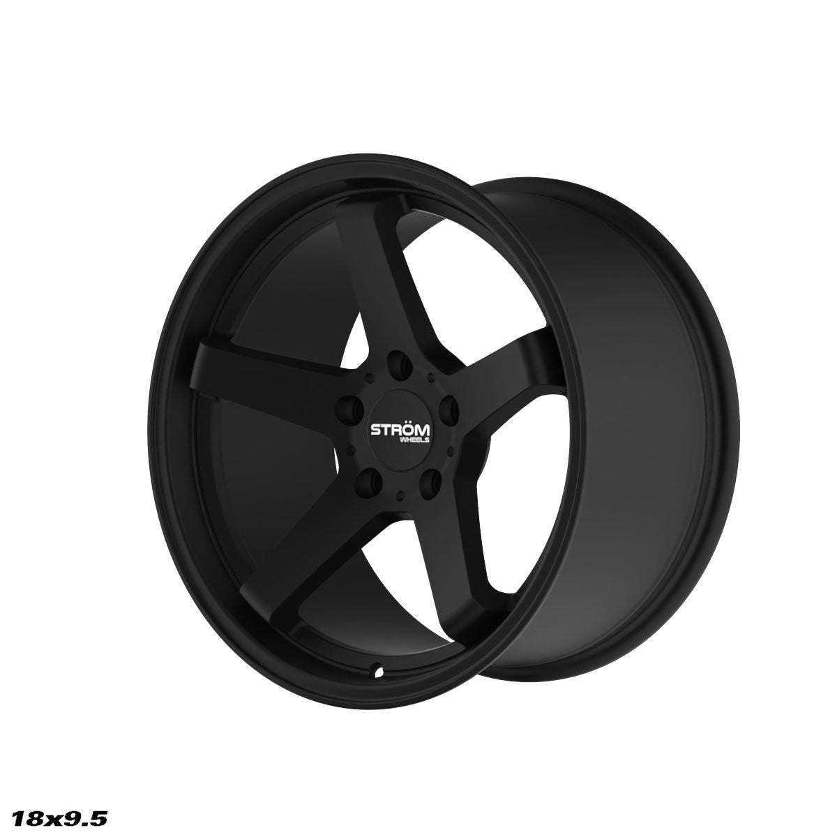 STROM DS-35 Full Satin Black 18x9.5 5x114.3 ET15