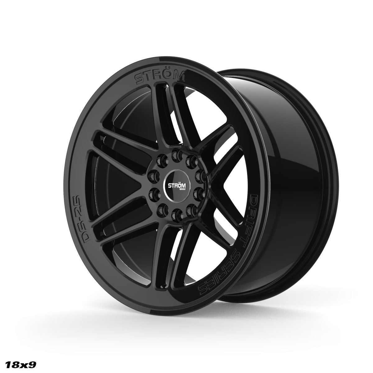 STROM DS-25 Gloss Black 18x9 5x114.3/120 ET33