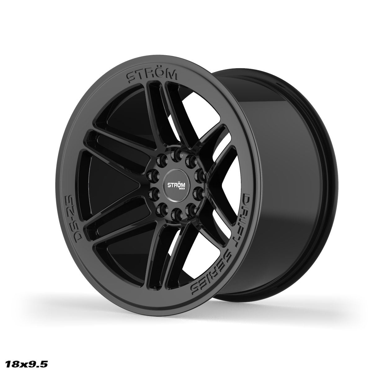 STROM DS-25 Gloss Black 18x9.5 5x114.3/120 ET35