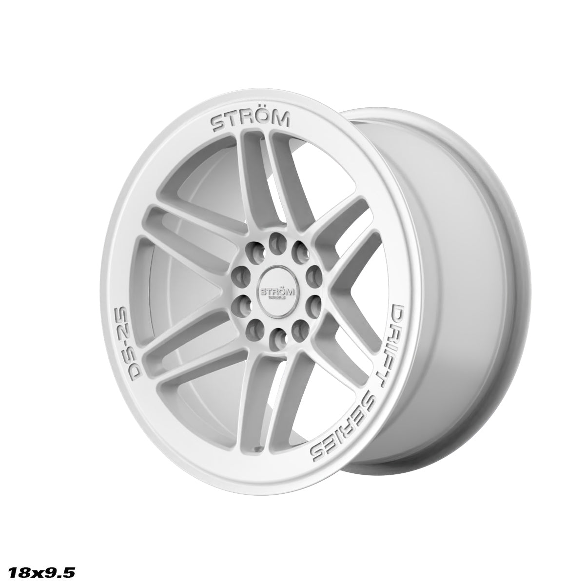 STROM DS-25 Full Gloss White 18x9.5 5x114.3/120 ET35