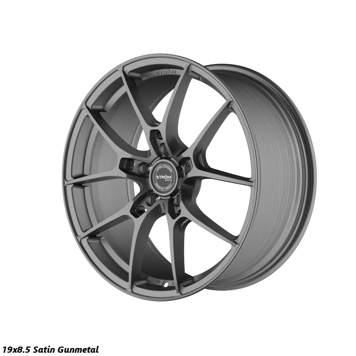 STROM STR-F1 Satin Gun Metal 19x8.5 5x112 ET45