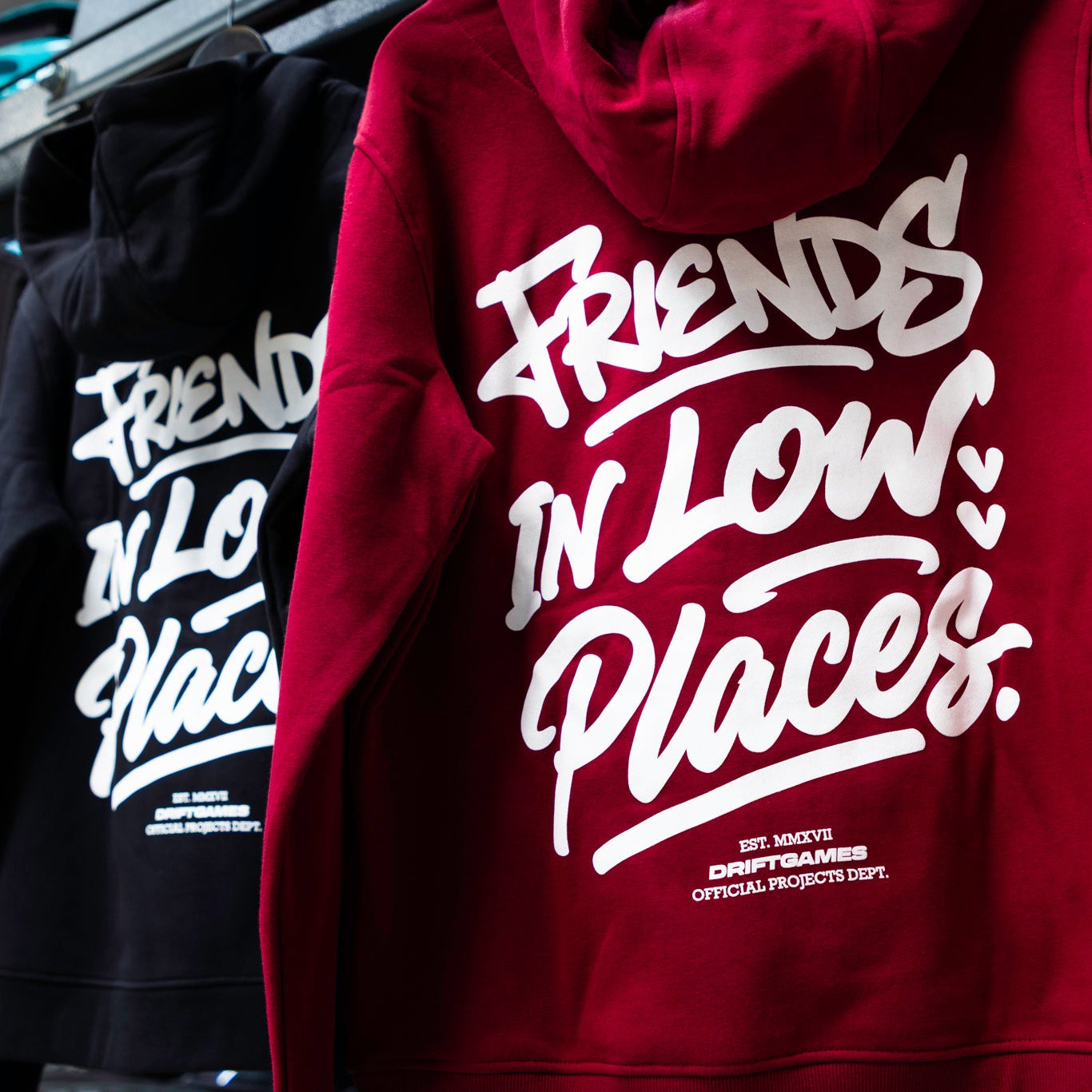 Friends in Low Places Burgundy Hoody
