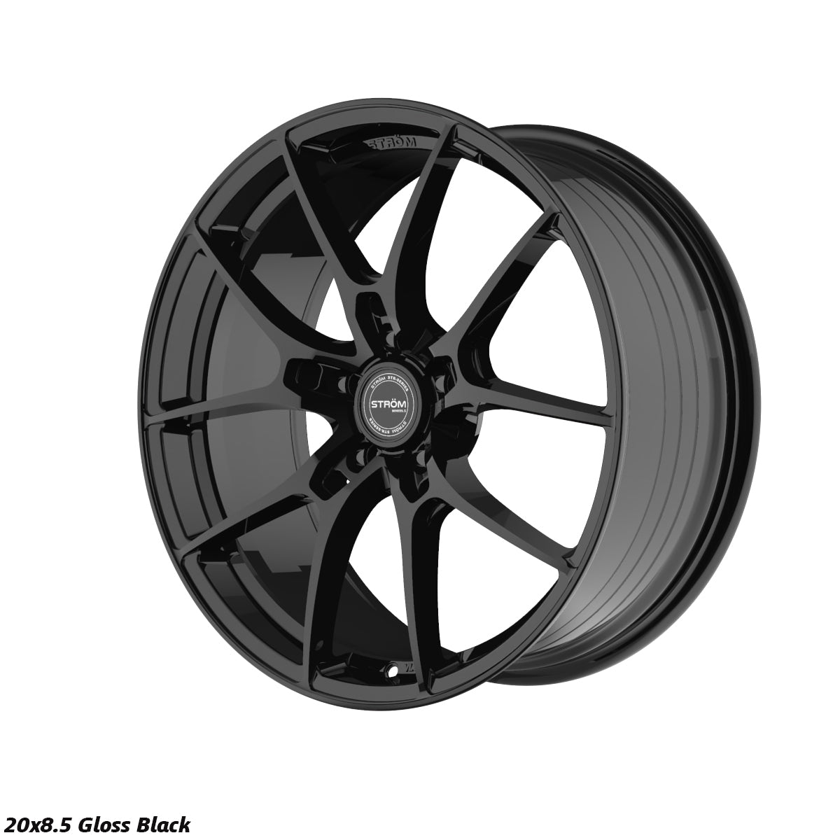 STROM STR-F1 Gloss Black 20x8.5 5x112 ET25