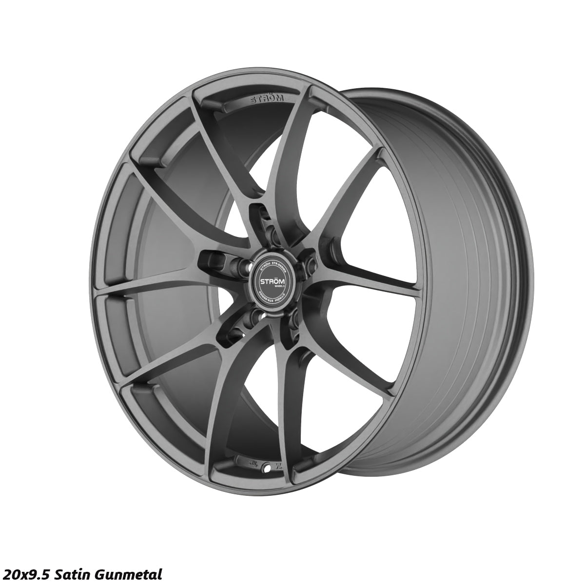 STROM STR-F1 Satin Gun Metal 20x9.5 5x112 ET38