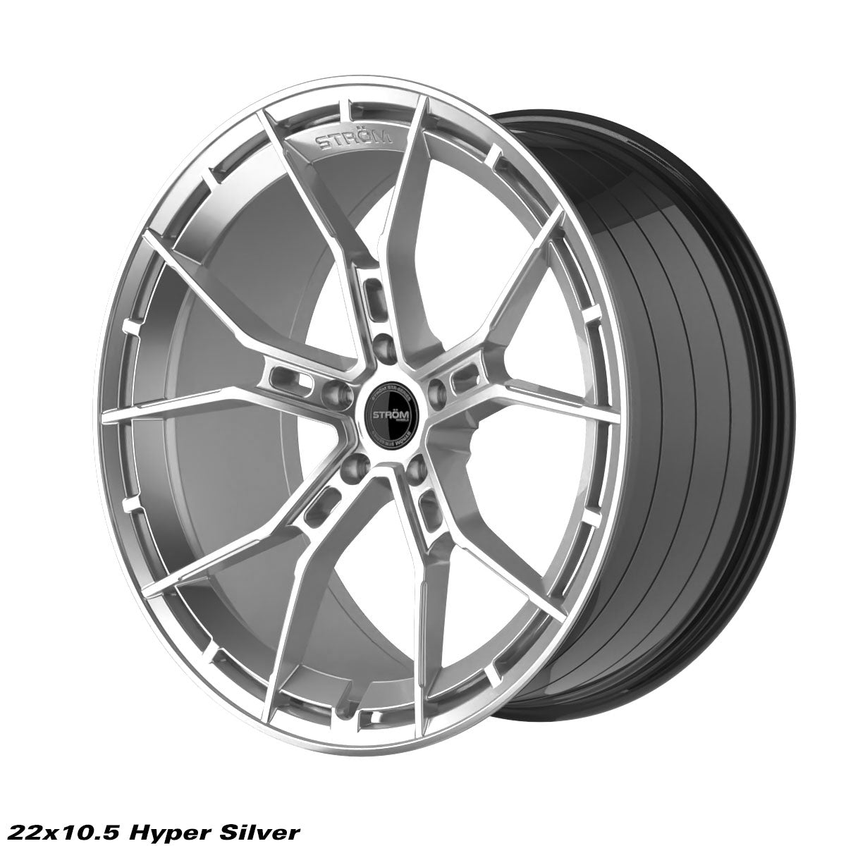 STROM STR-F5 Hyper Silver 22x10.5 5x112 ET35