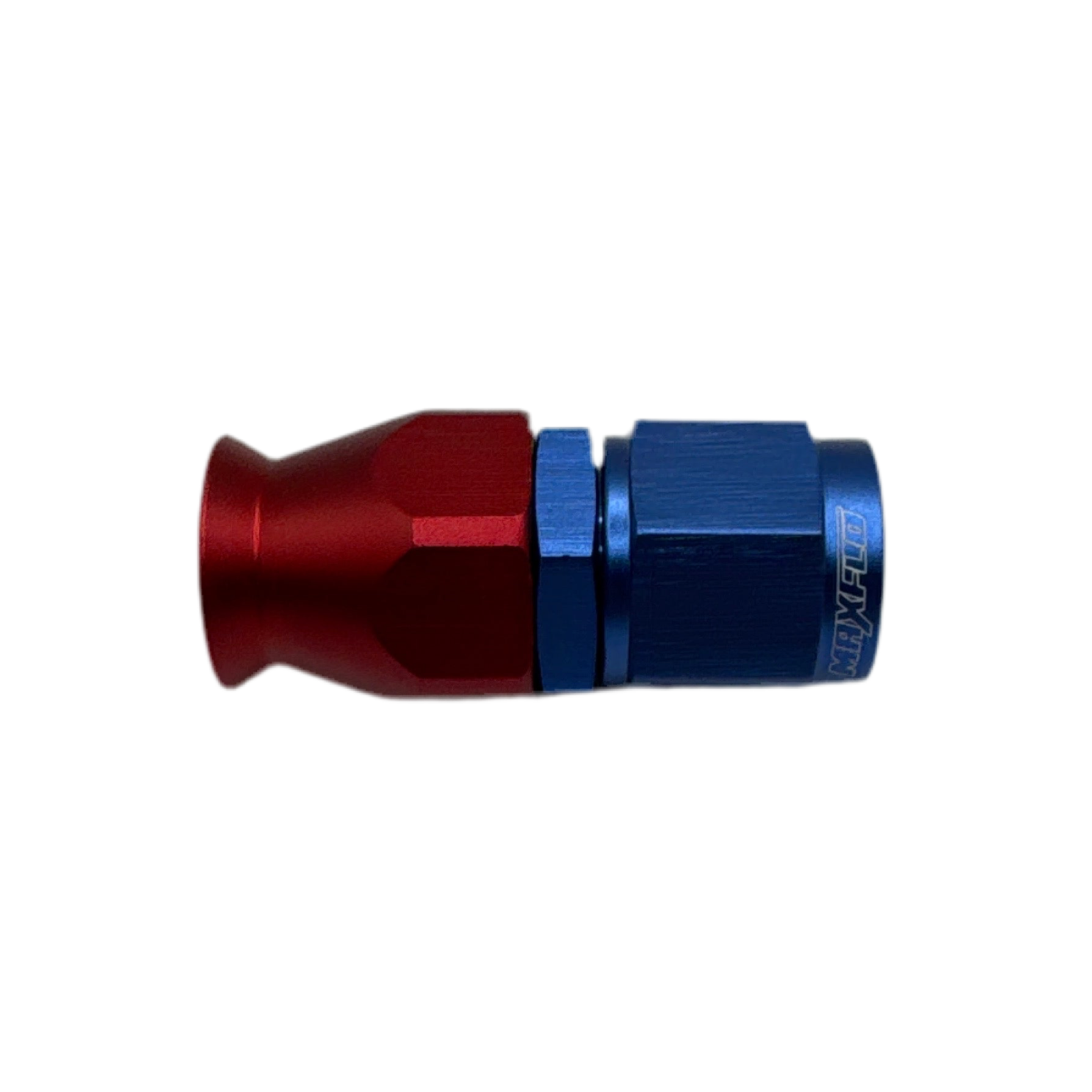 MaxFlo AN6 Straight Swivel Blue/Red PTFE