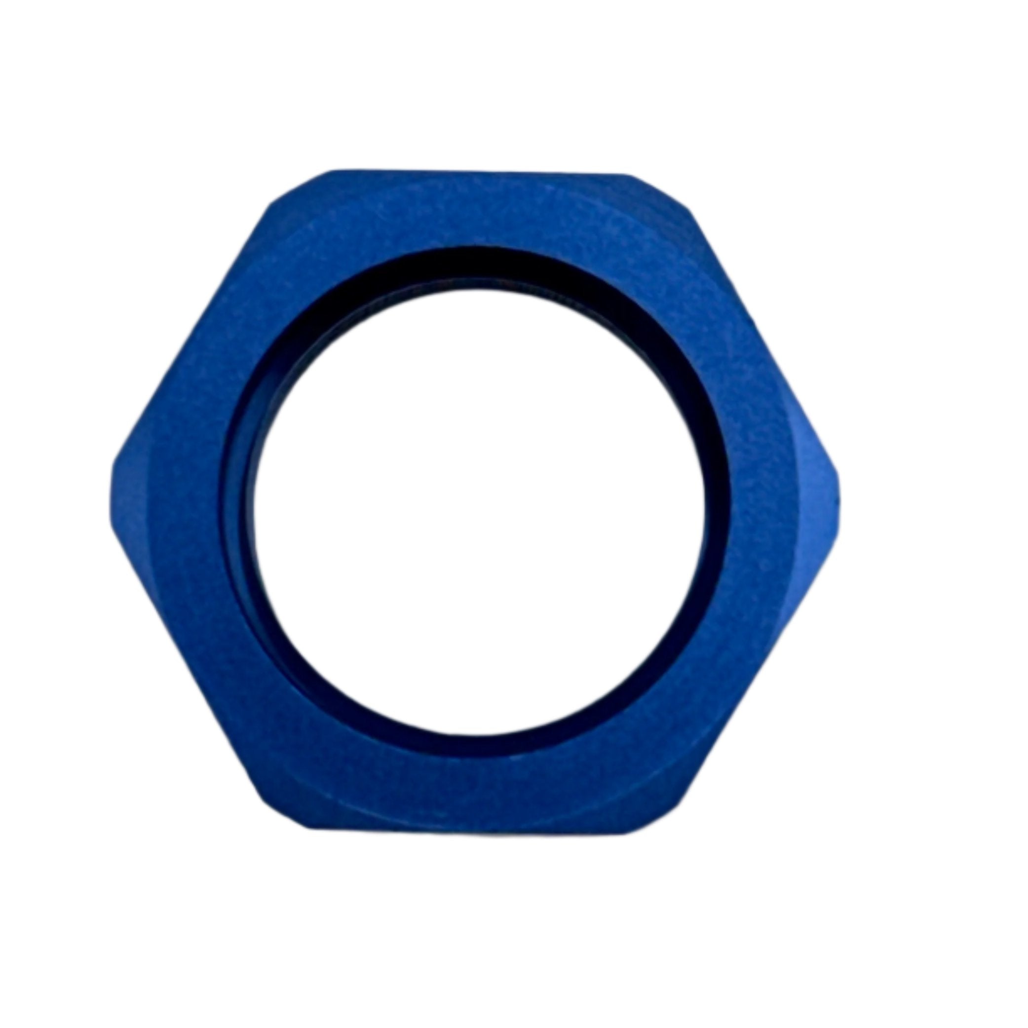 MaxFlo AN8 Bulkhead Nut Blue