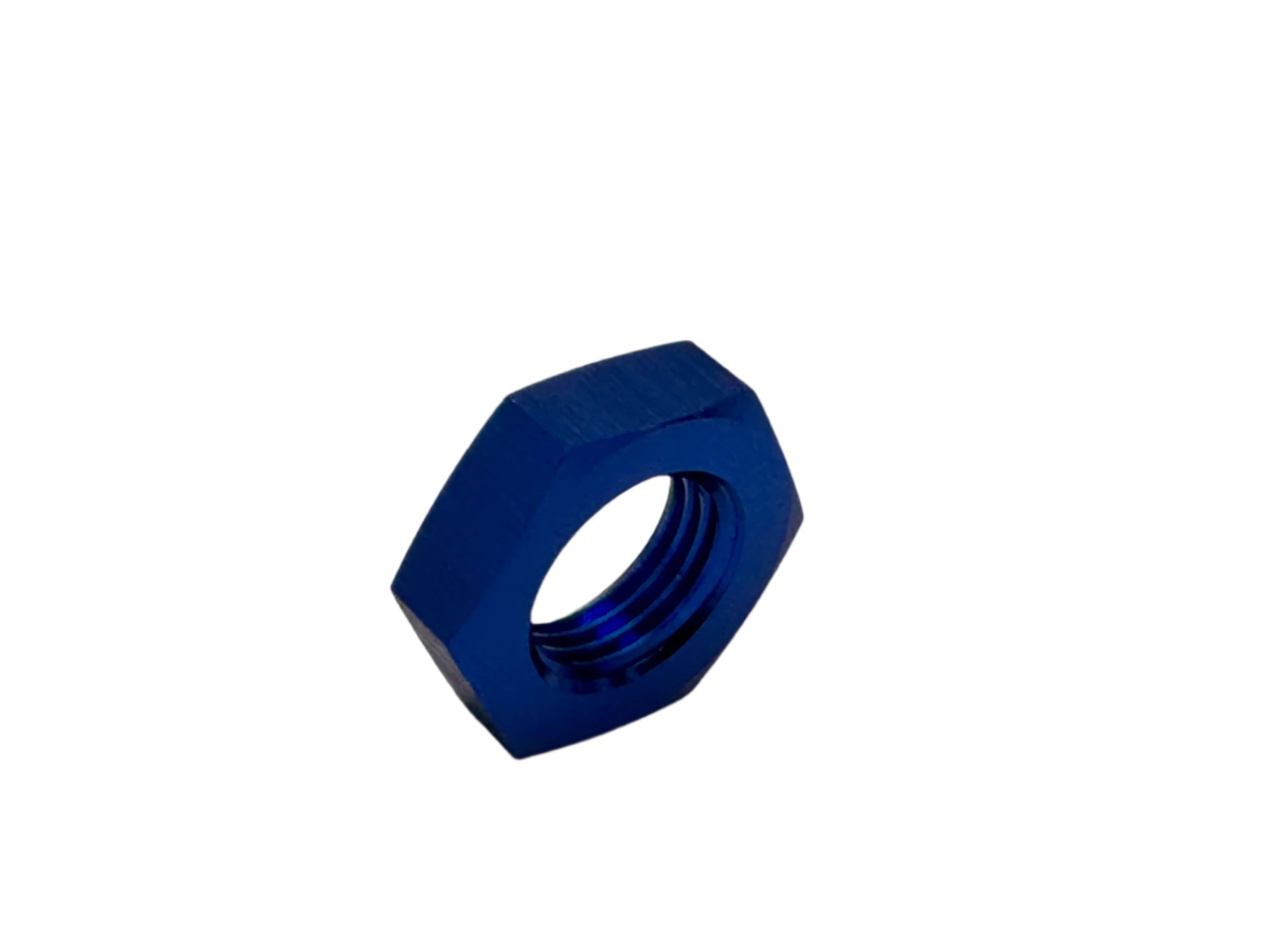 MaxFlo AN6 Bulkhead Nut Blue