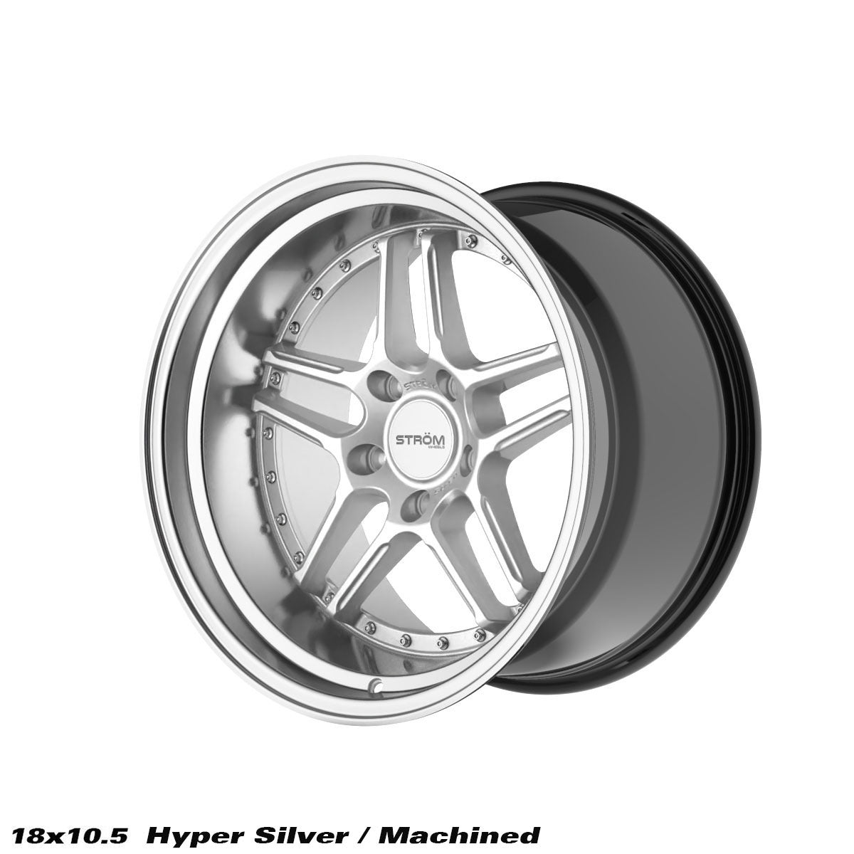 STROM DS-05 Hyper Silver / Polished Dish 18x10.5 5x114.3 ET10