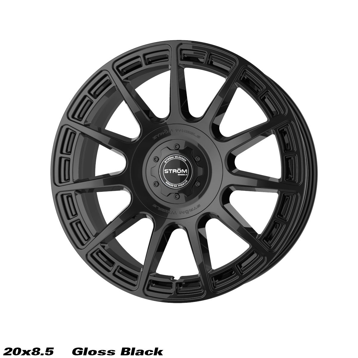 STROM VS-F11 Gloss Black 20x8.5 6x120 ET44