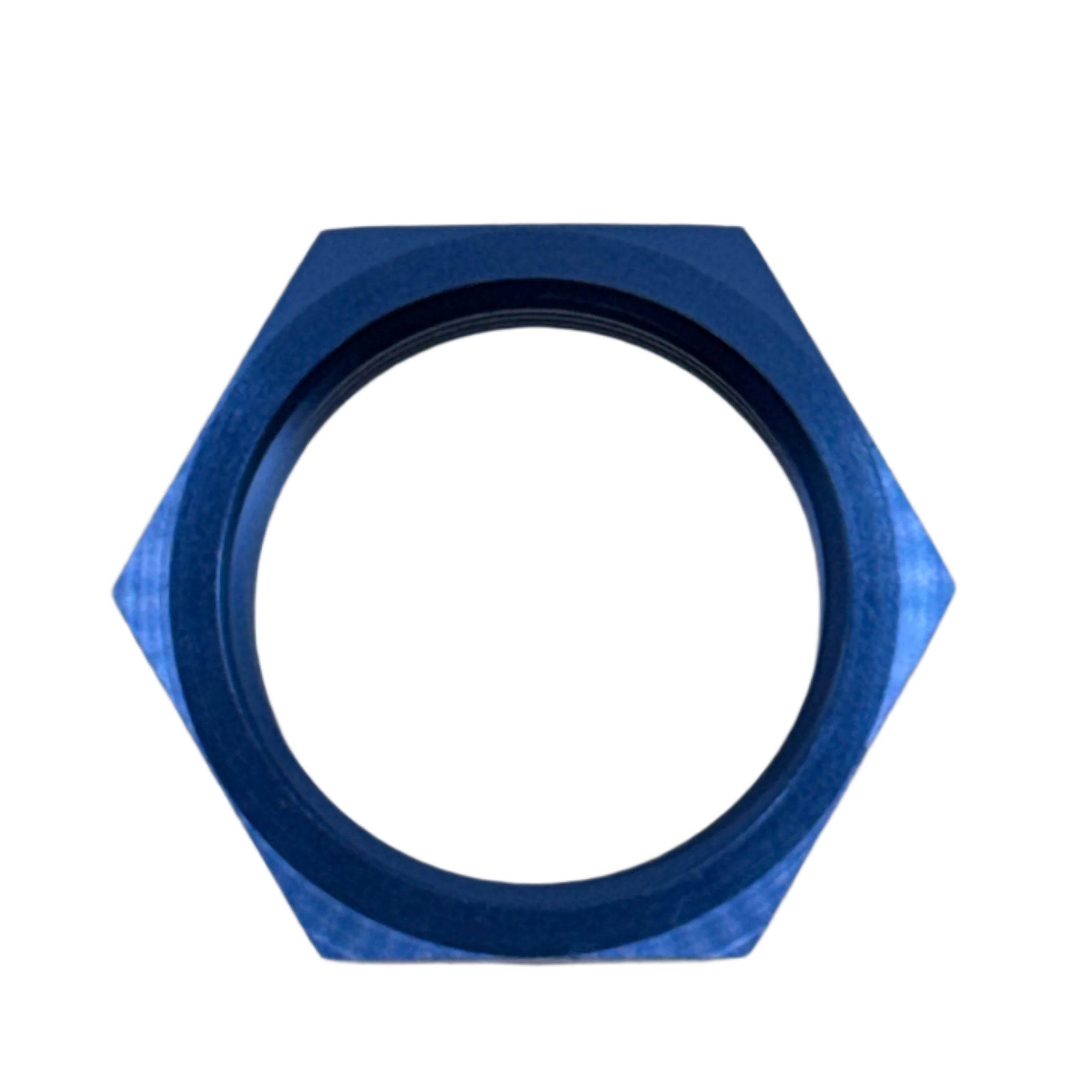 MaxFlo AN12 Bulkhead Nut Blue