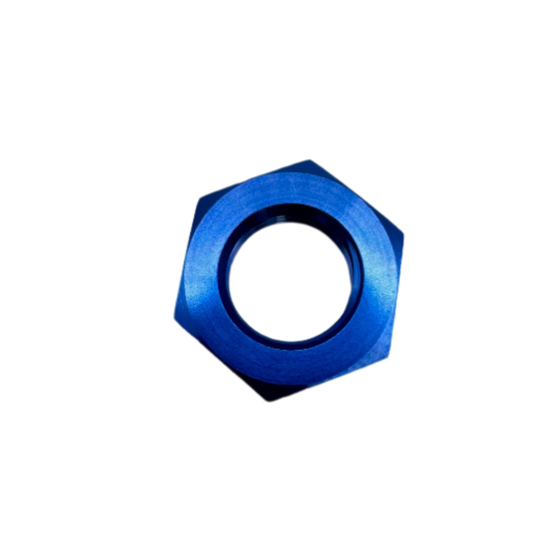 MaxFlo AN6 Bulkhead Nut Blue