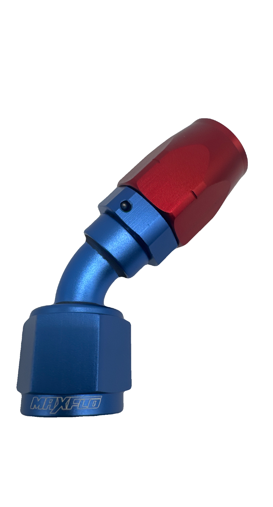 MaxFlo AN8 45 Degree Swivel Blue/Red