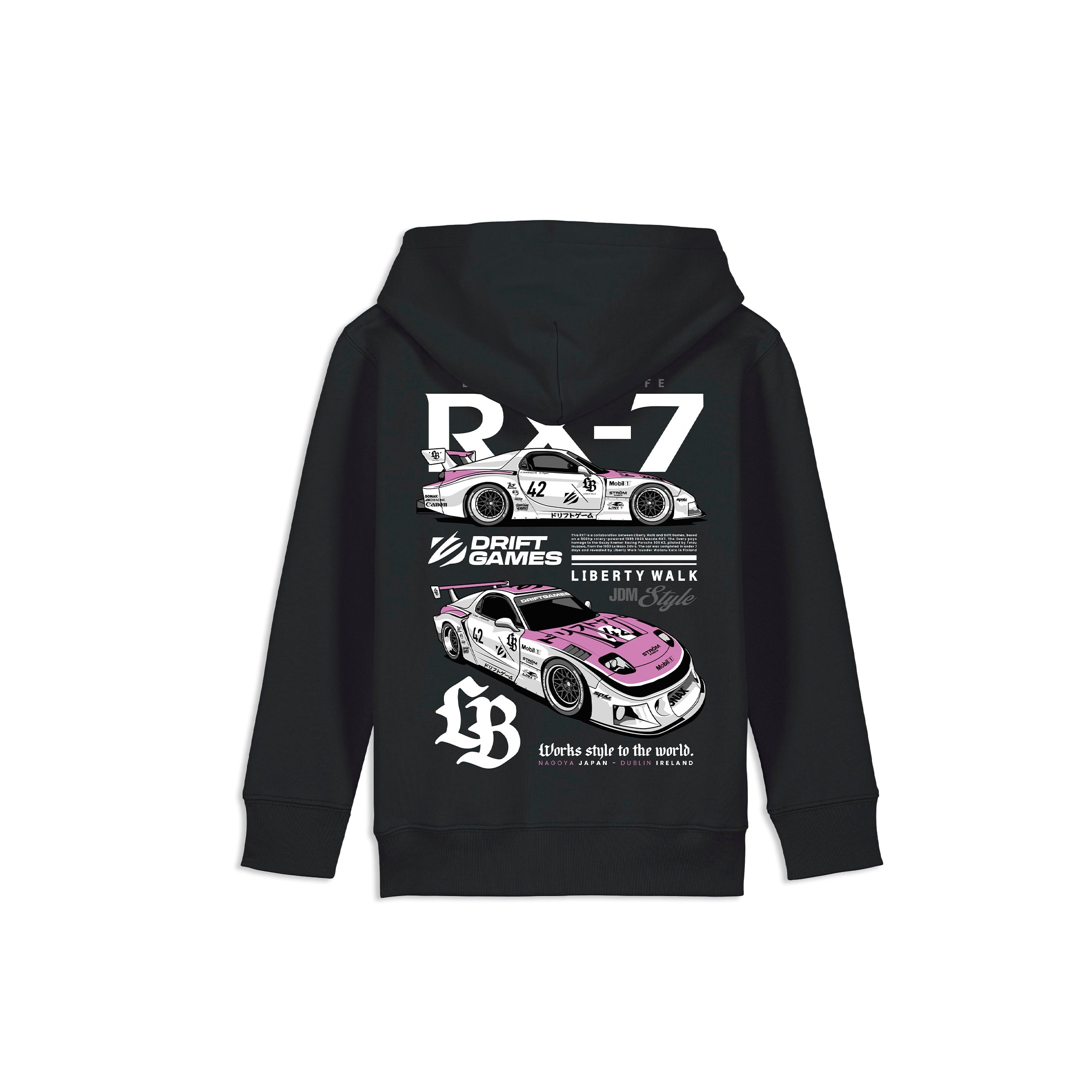 Kids Liberty Walk x Drift Games RX7 Hoody