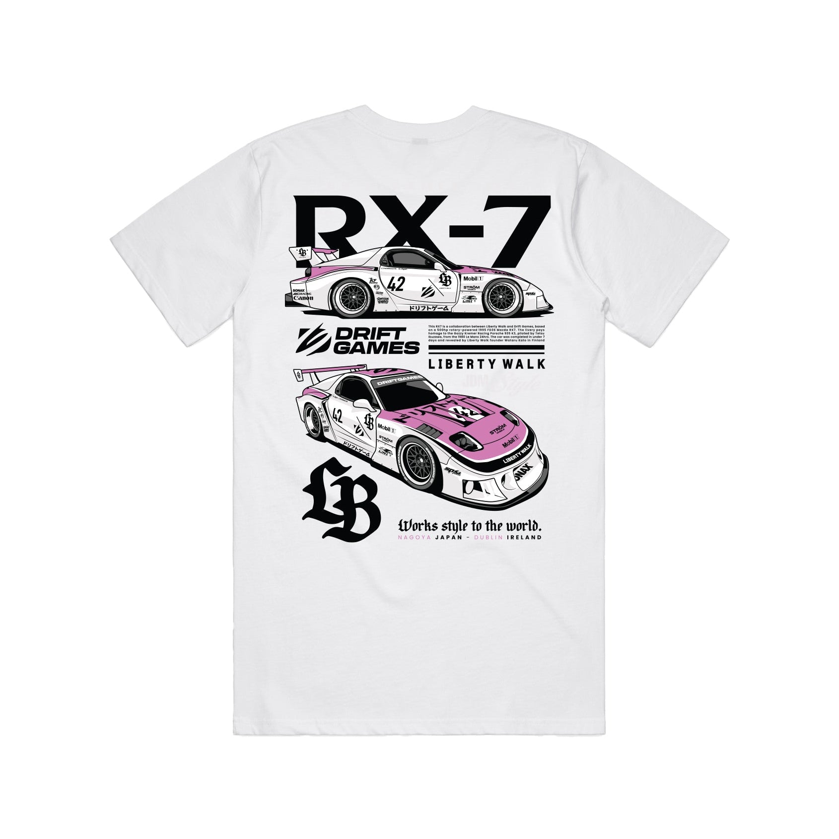 Kids Liberty Walk x Drift Games RX7 Tee